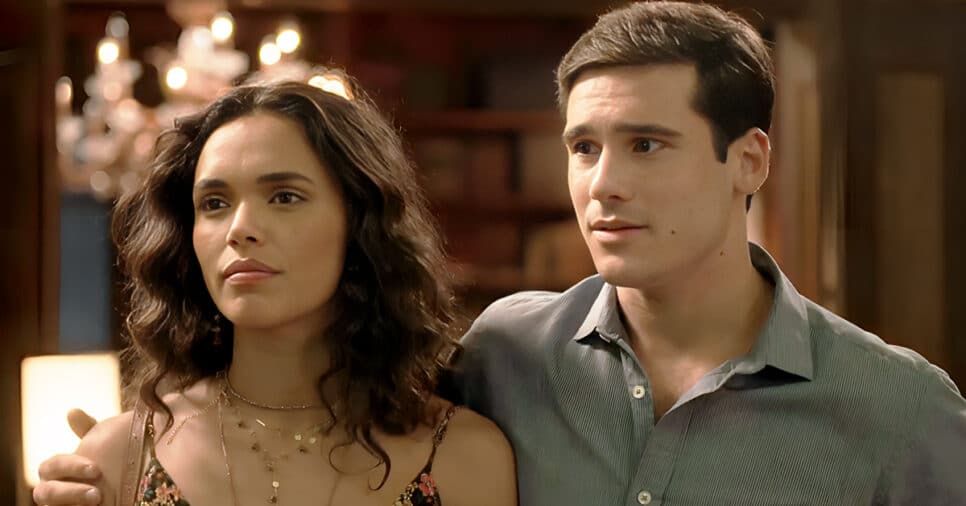 Luna (Giovana Cordeiro) e Miguel (Nicolas Prattes) em Fuzuê