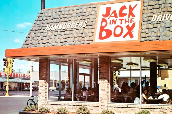Lanchonete Jack in the Box nos anos 70
