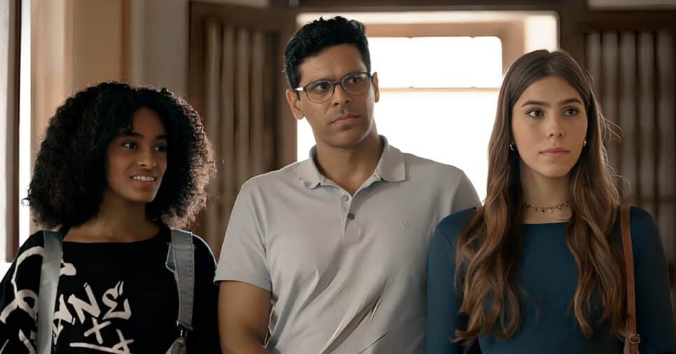 Livia Silva, Renan Monteiro e Gabriela Medeiros em Renascer