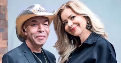 O cantor Chrystian e sua esposa Key Vieira