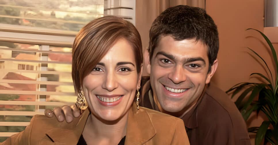 Gloria Pires (Julia) e Eduardo Moscovis (Chico) em Desejos de Mulher