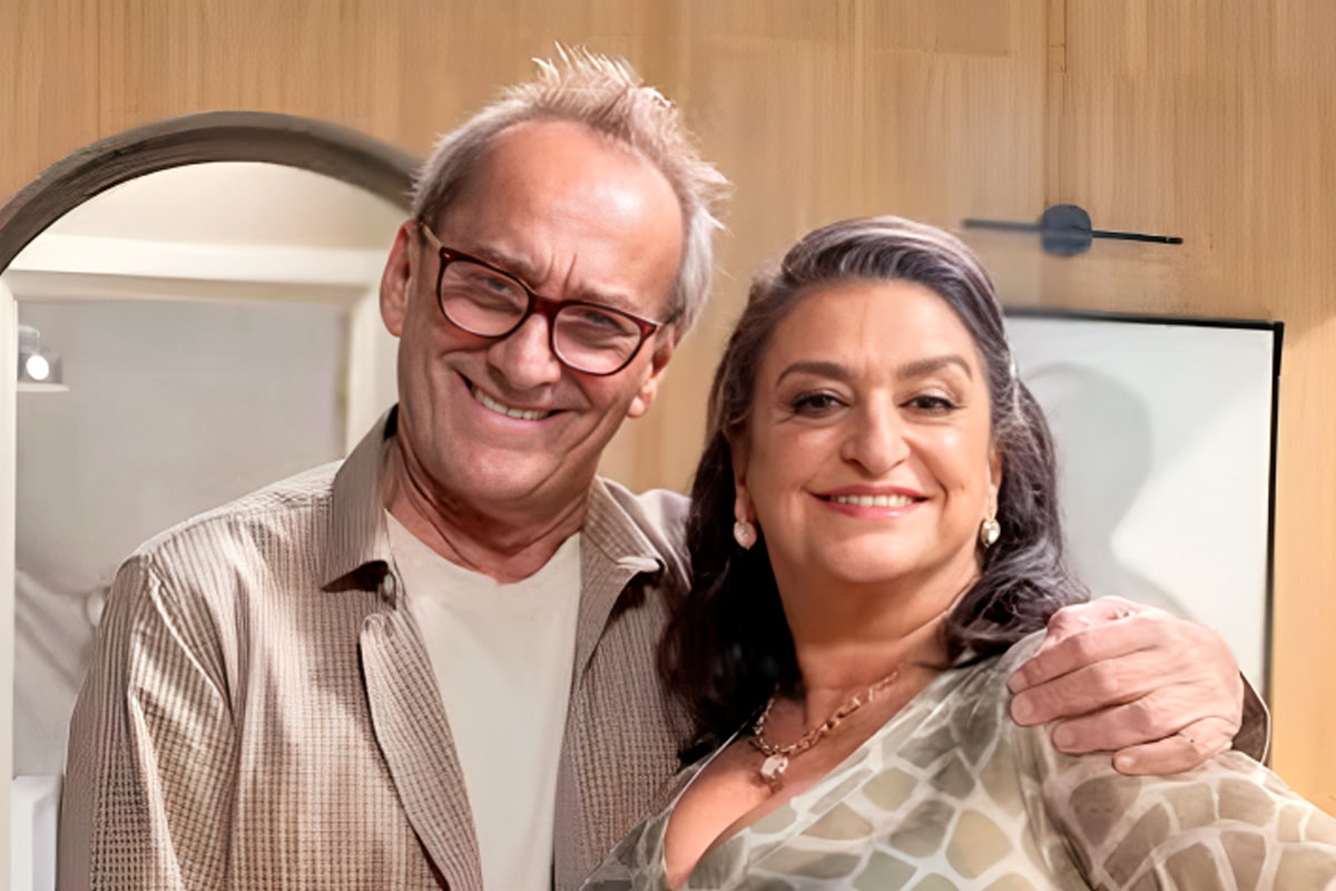 David Pinheiro (Jules) e Grace Gianoukas (Leda) em Família é Tudo