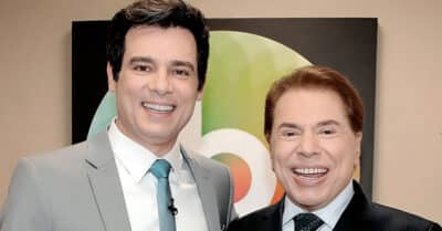 Celso Portiolli e Silvio Santos