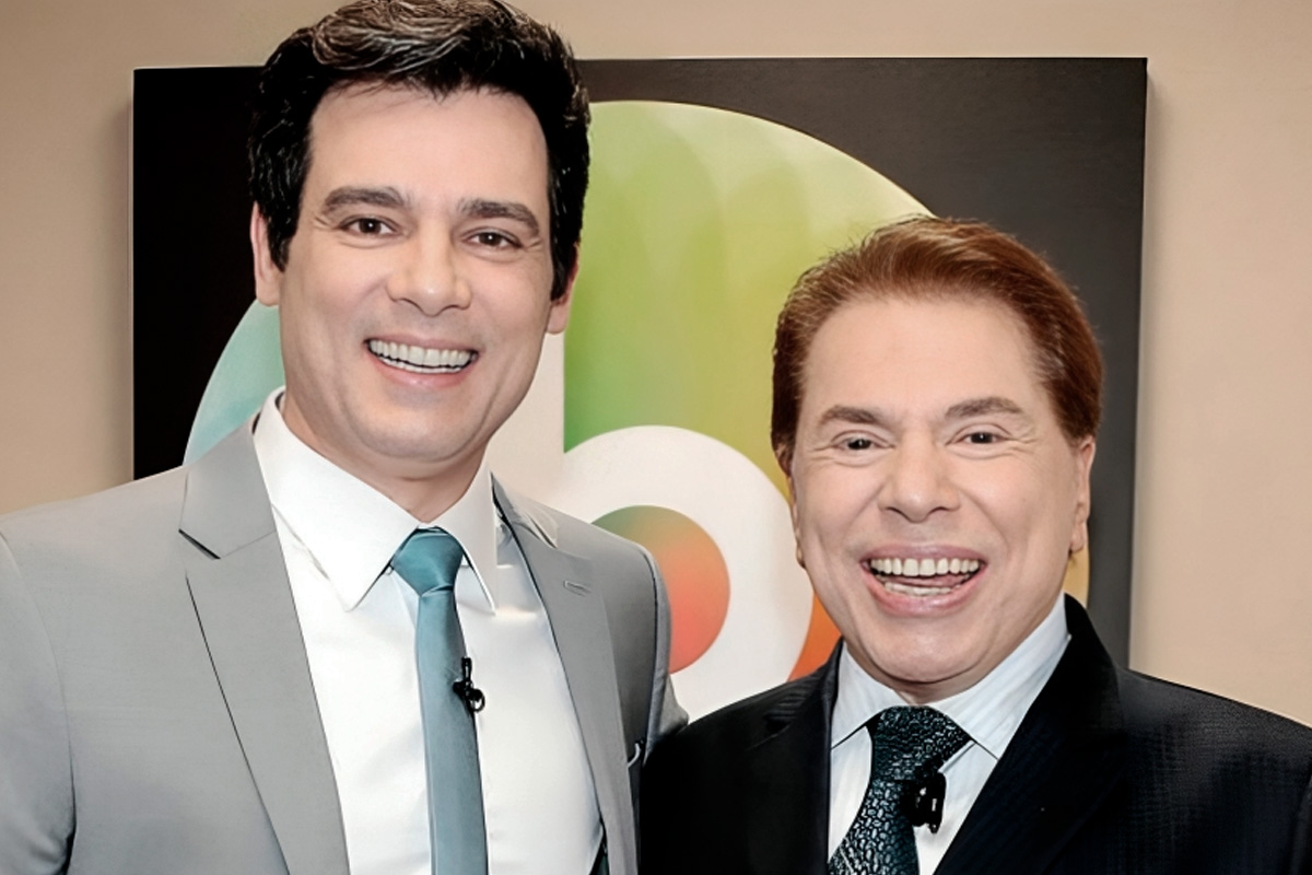 Celso Portiolli e Silvio Santos