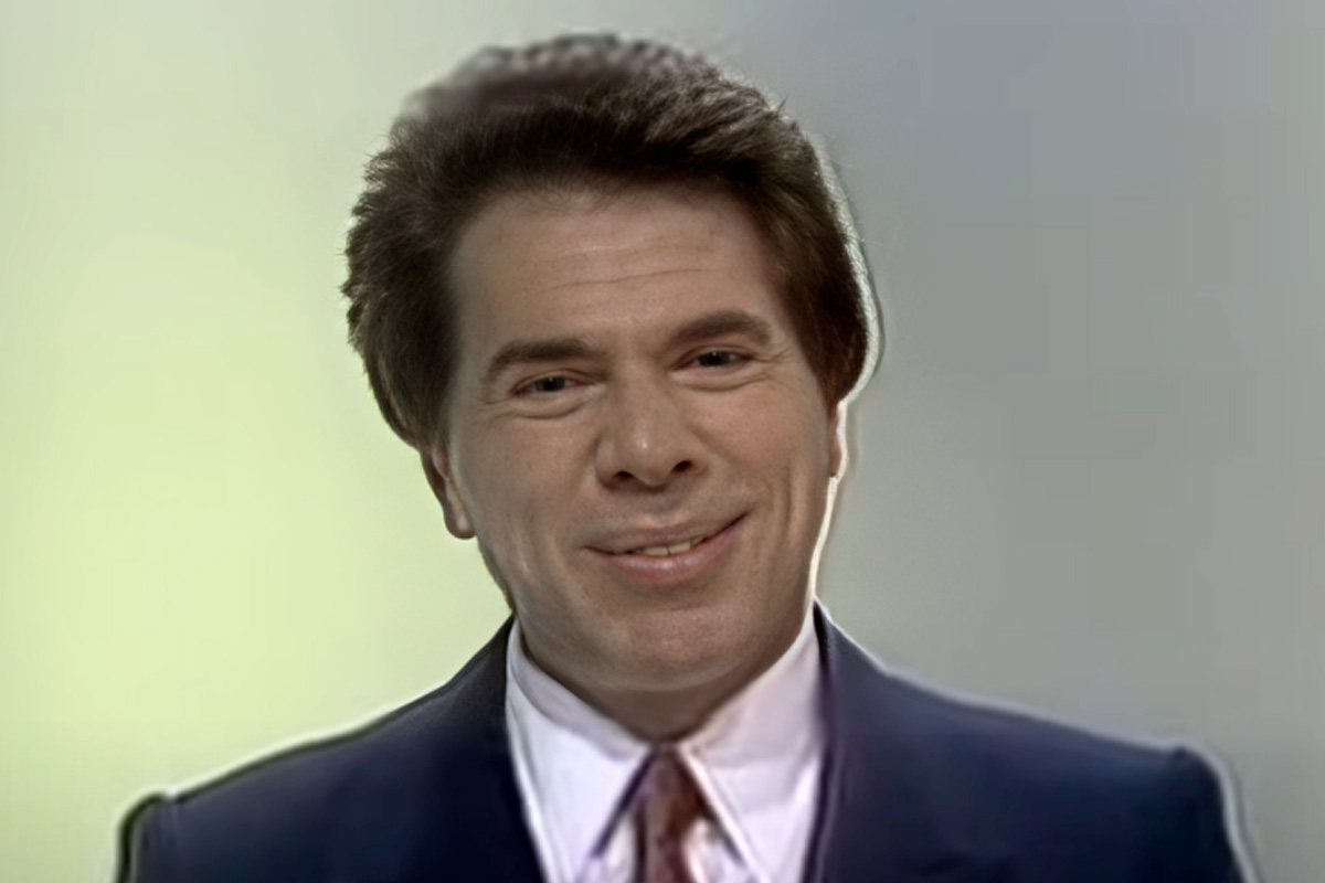 Silvio Santos durante sua campanha à presidente