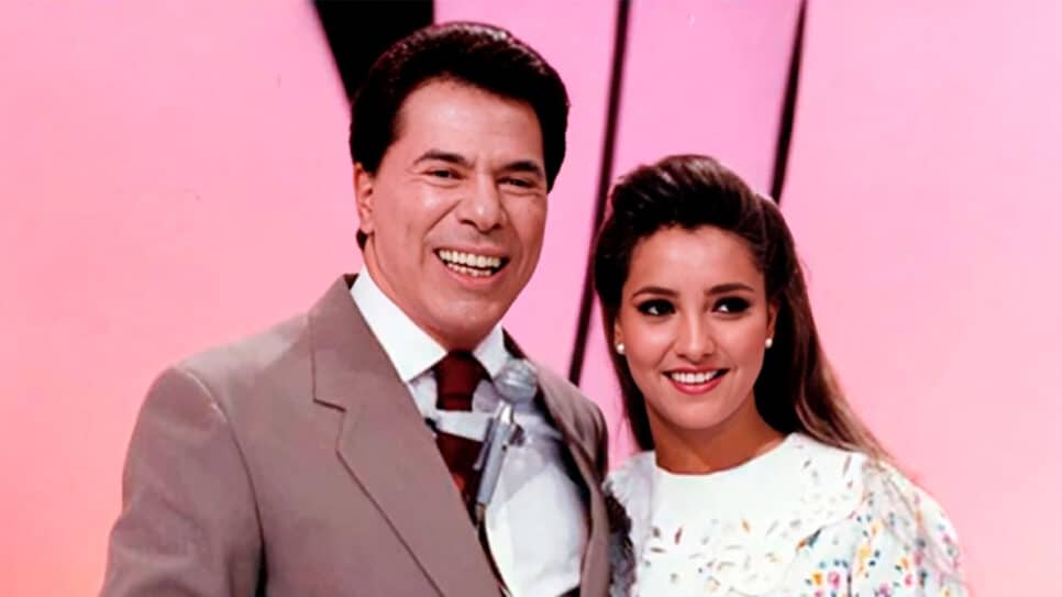 Silvio Santos e Gabriela Rivero no Show de Calouros