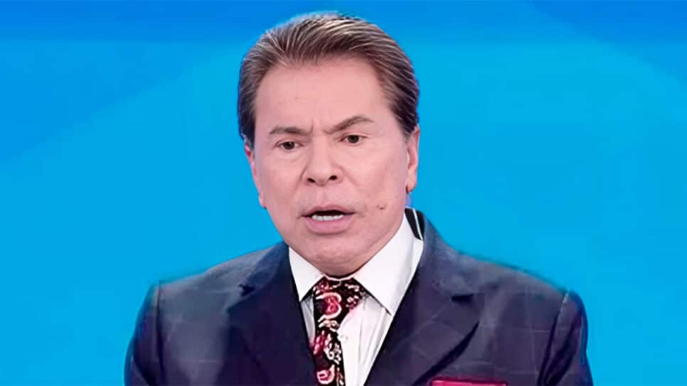 Silvio Santos comandando seu programa no SBT