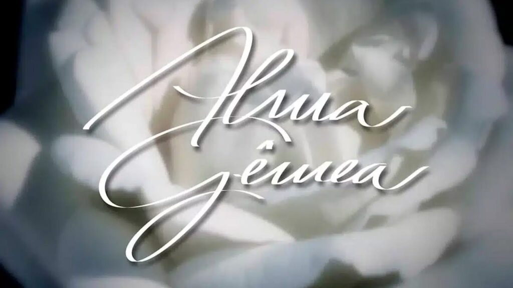 Logo da novela Alma Gêmea