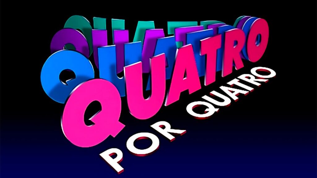 Logo da novela Quatro por Quatro