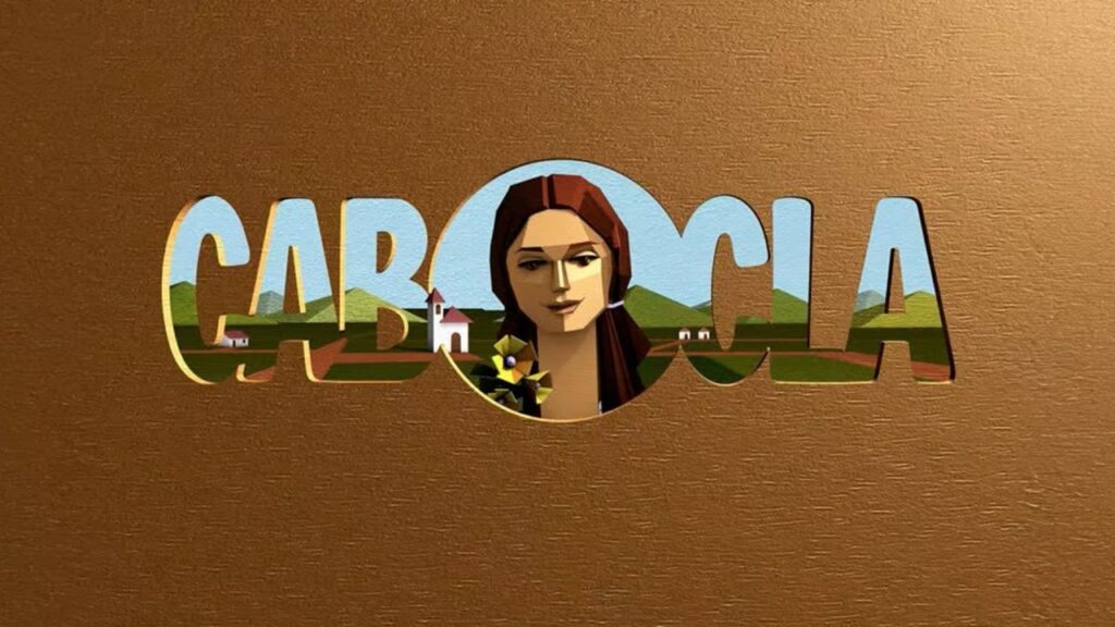 Logo da novela Cabocla