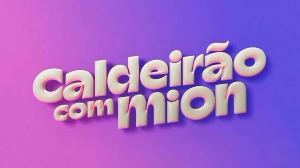 Que horas começa o Caldeirão com Mion hoje na Globo (sábado, 06/12)? Logo do Caldeirão com Mion