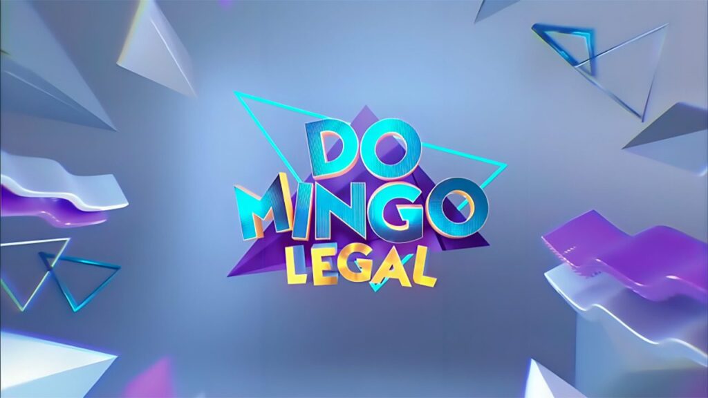 Que horas começa o Domingo Legal hoje no SBT (07/12/2025)? Logo do Domingo Legal