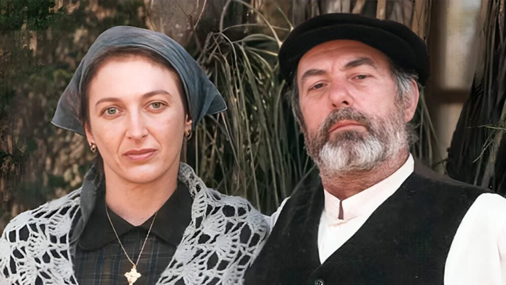 Débora Olivieri e Mário César Camargo em Terra Nostra