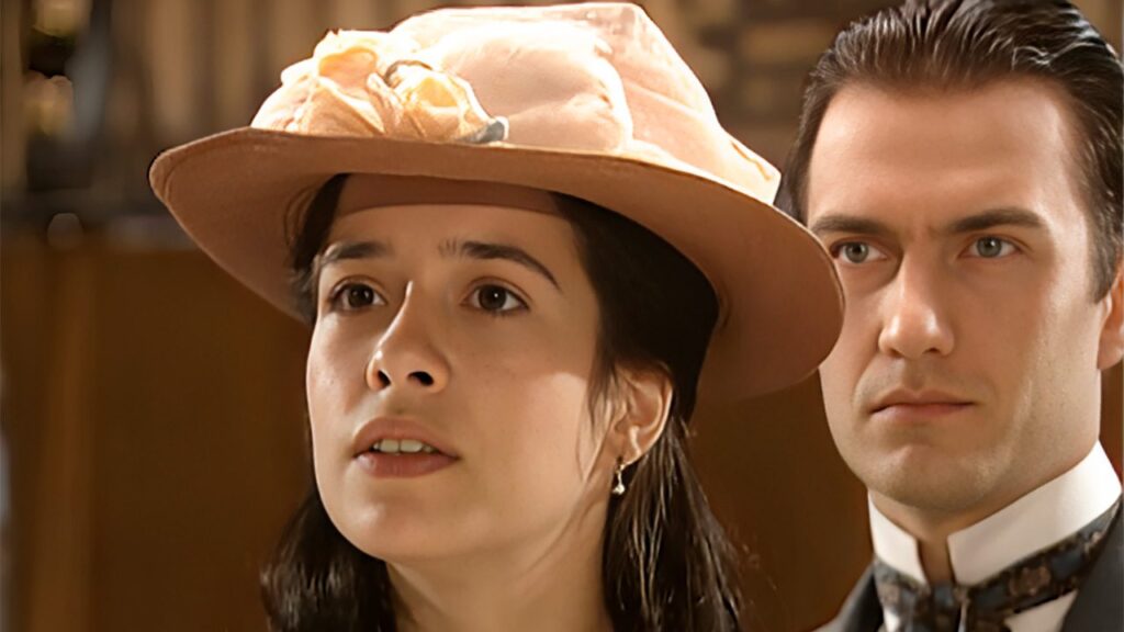 Palomma Duarte e Gabriel Braga Nunes em Terra Nostra