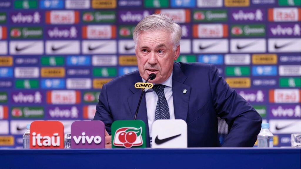 Record ignora convocação da Seleção e repete feito do SBT em 2002 Carlo Ancelotti (Foto: Rafael Ribeiro/CBF)